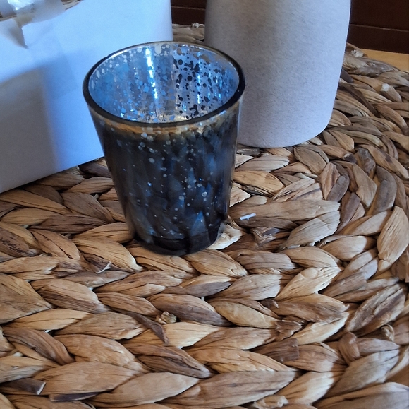 BNIB KATE ASPEN Set Of 4 Elegant Blue and Gold Candle Holder - Picture 2 of 11